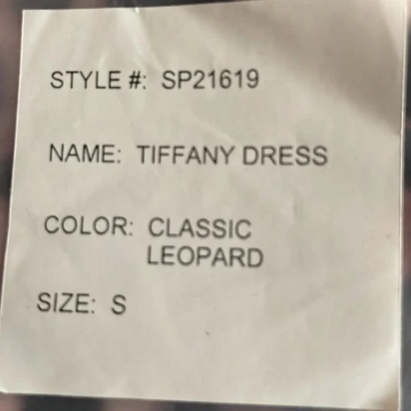 Generation Love Leopard Print Dress size small NWT - Picture 7 of 7